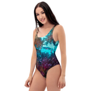 Diver Dena's Adventure Shop-Spectacular Reef Ladies One-Piece Swimsuit
