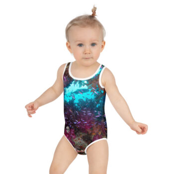 Diver Dena's Adventure Shop-Spectacular Reef Little Girls Swimsuit 2T-7