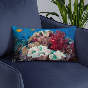 Diver Dena's Adventure Shop-Soft Corals Accent Pillow