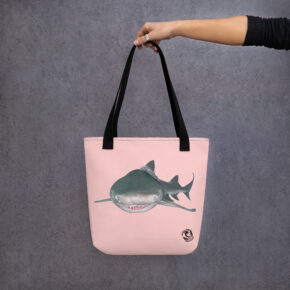 Diver Dena's Adventure Shop-Lemon Shark Tote Bag