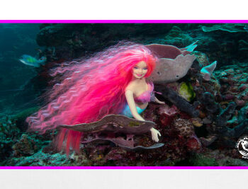 Diver Dena's Adventure Shop-Mermaid Barbie Beach Towel