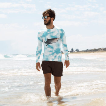 Diver Dena's Adventures-Tiger Shark Rash Guard Top